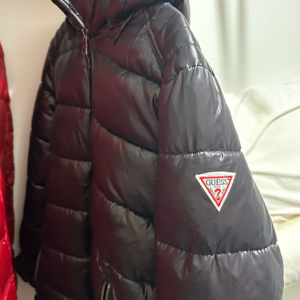 Guess Shiny Black Outerwear